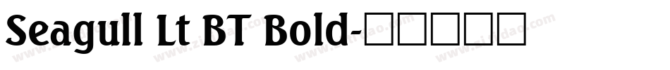 Seagull Lt BT Bold字体转换